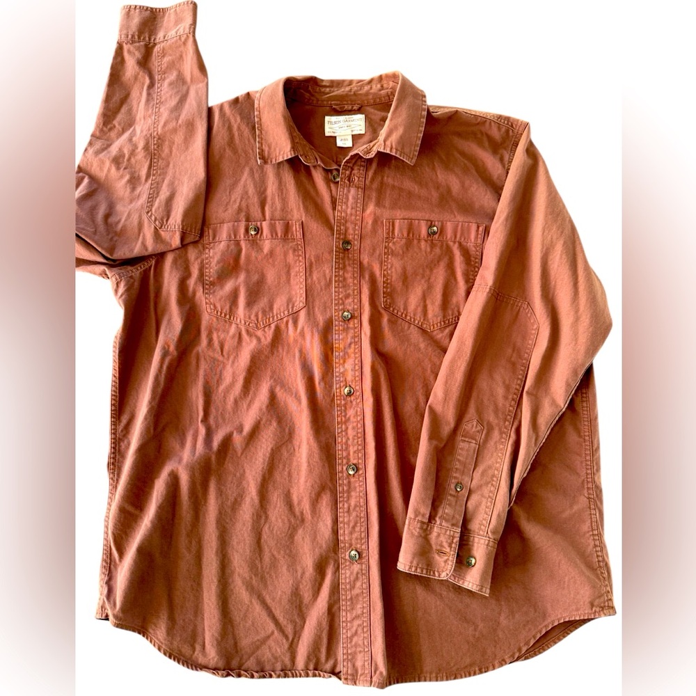 Filson canvas button up long sleeve double elbows XXL